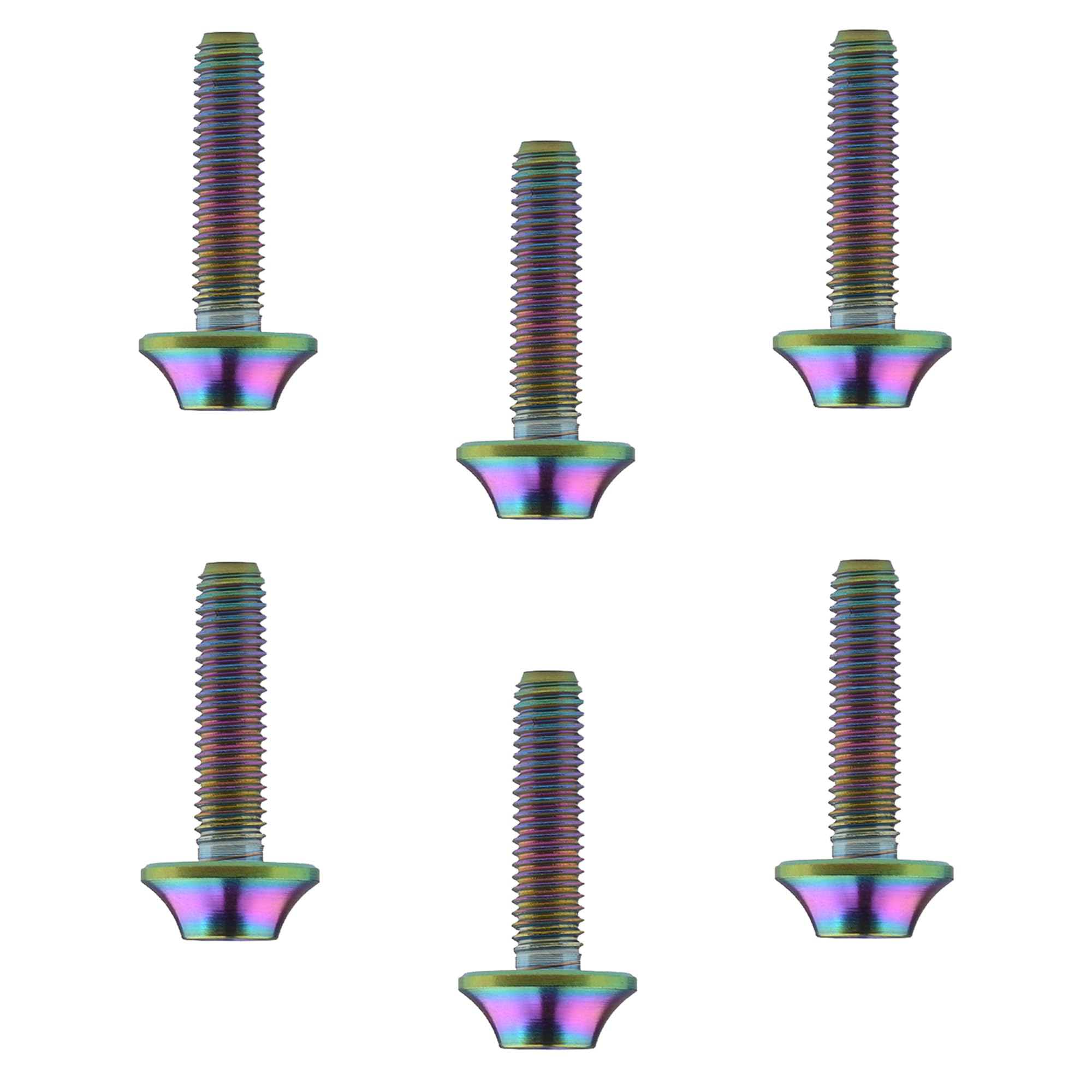 DWAMMEBRS Bolt M5x20mm M6x16/20mm Torx Head Pack of 6(Rainbow,M6x16mm)