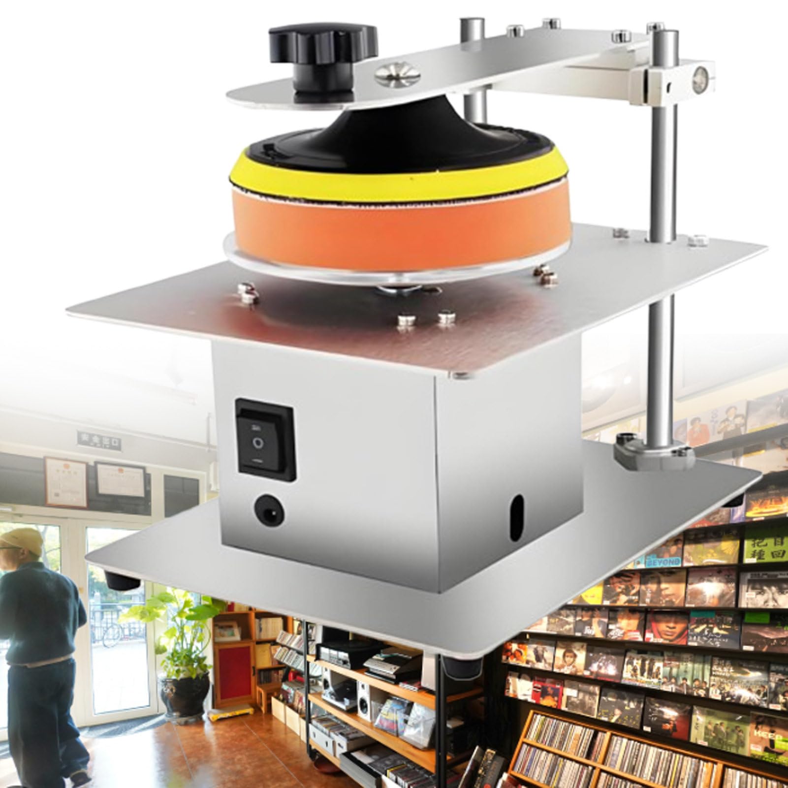 Macchina Riparazione Dischi per DVD, CD, Blu-ray, Lucidatrice Semiautomatica Scratch Remover per Biblioteche, Raccolte multimediali