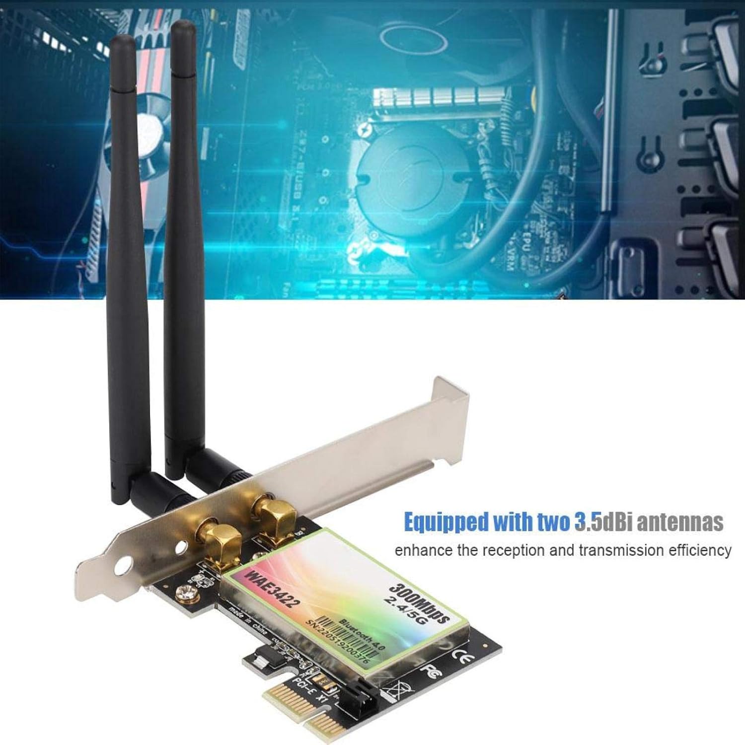 ciciglow 2.4G/5G Dual Band Network Card, Desktop Computer Network Card