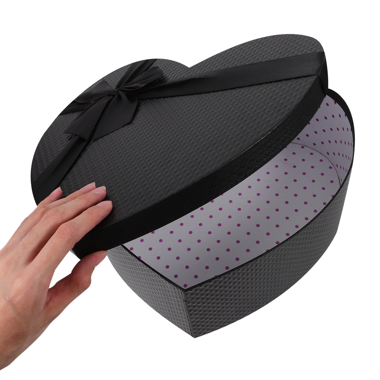 HOODANCOS 3 Stück Pack Herzförmige Geschenkboxen zum Valentinstag Leere Pralinenschachteln aus Robustem Papier Großzügige Verpackungskartons für Blumen Süßigkeiten und Geschenke für Paare