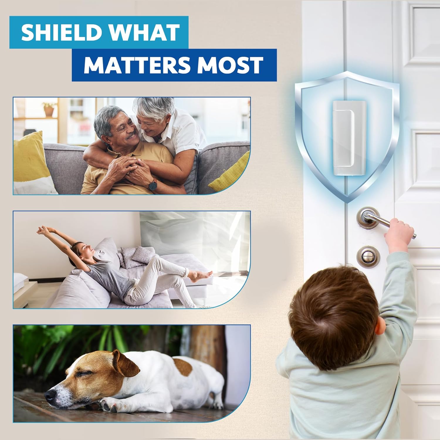 Dwell+Good Door Locks (2-Pack) - Easy To Install Aluminum Home Security Door Locks for Front Door - Child Proof Door Lock for Kids Safety- Withstand 800 lbs of Force & Tamper Proof Top Door Lock Latch