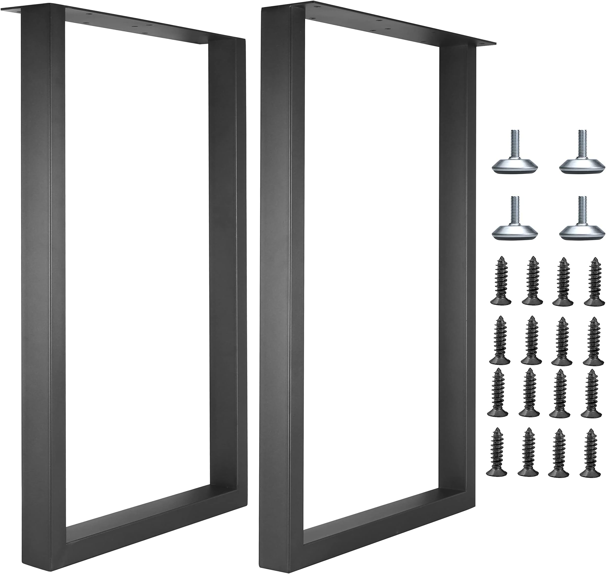 Upgraded 3Tier Metal Table Legs Steel Desk Legs, 28" H x