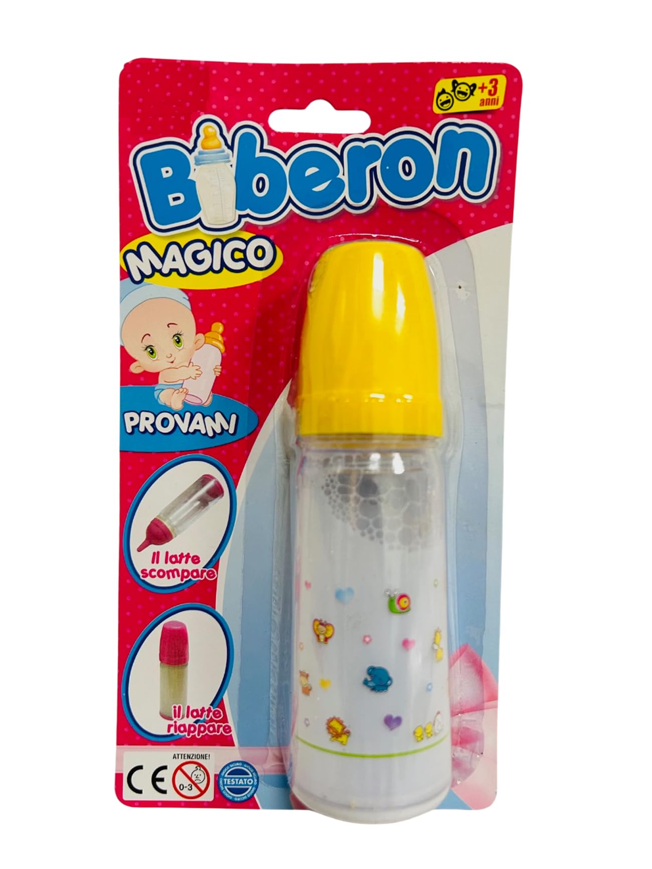 Biberon Magico per Bambole Biberon Latte Giocattolo Accessori per Bambole Mamme per Bambini Biberone Giocattolo con Latte Magico Bottiglie Poppatoio Tettarella per Bambolotti (a)