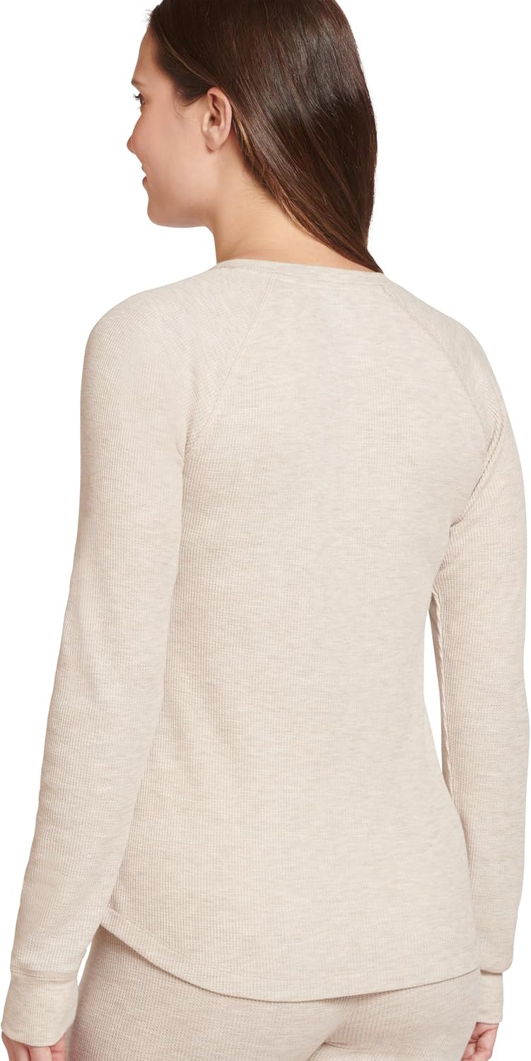 Jockey Women's Loungewear Long Sleeve Waffle Henley - Image 2