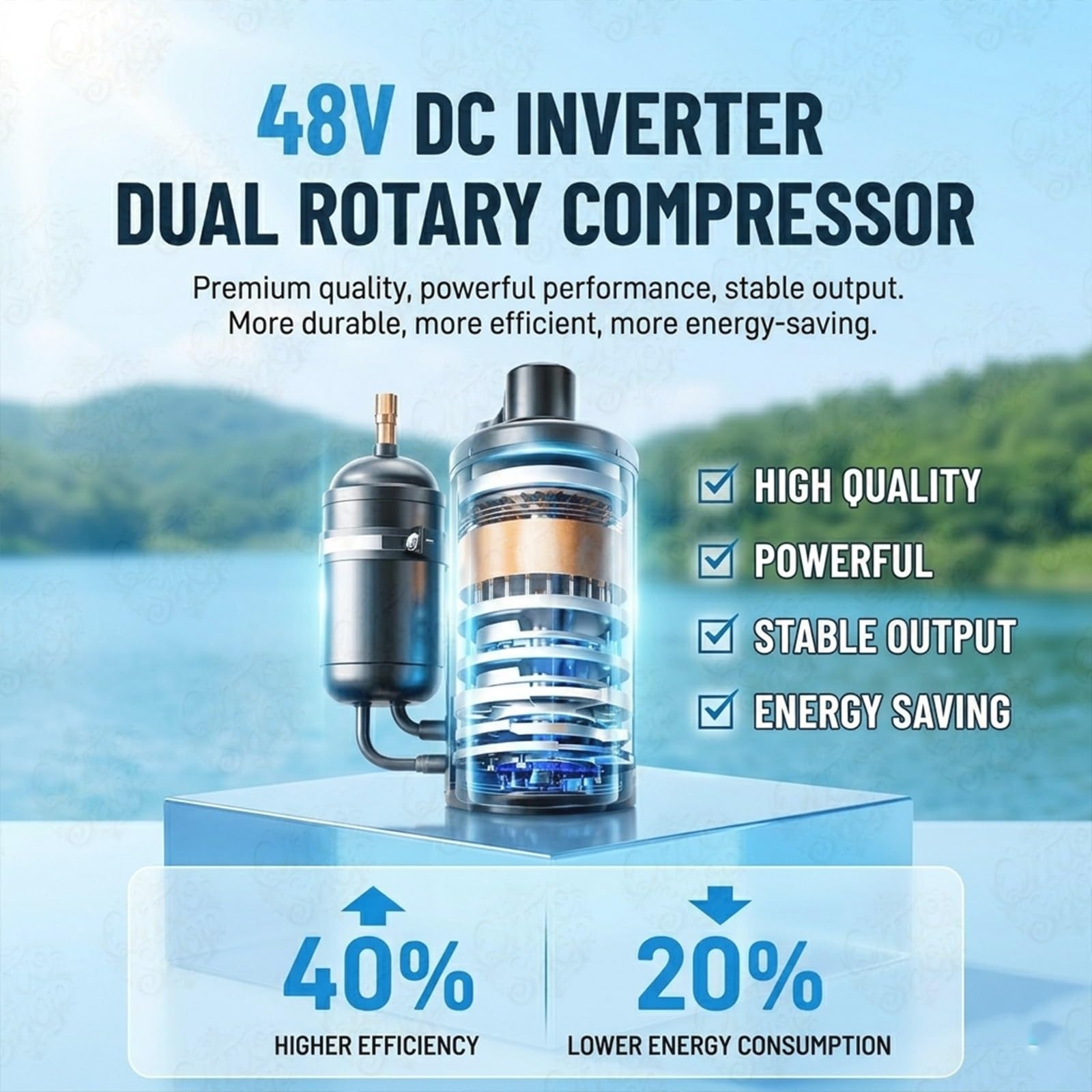 Climatizador Split 6200 BTU: AC Portátil para Camper y RV