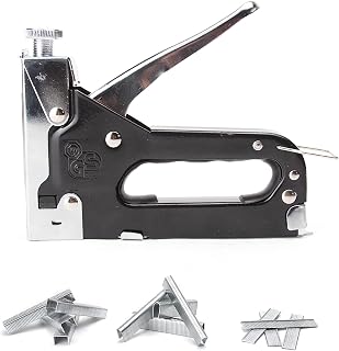 VCT 3-Way Staple Gun Heavy Duty Upholstery Wood Ceiling Round Staple Nails
