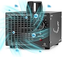 Vista 8 de Airthereal MA5K - Generador de ozono para el hogar, eliminador de olores ionizador de aire de ozono con temporizador de 120 minutos, diseño ligero