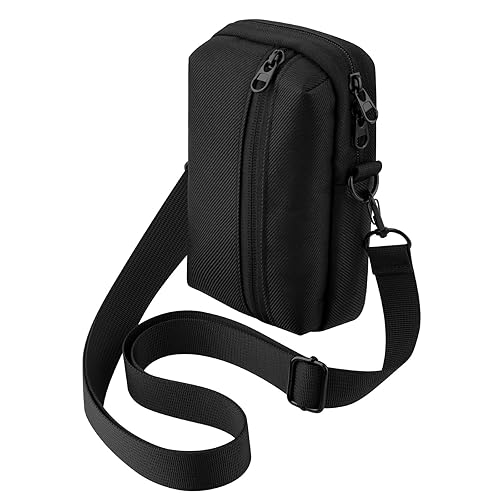 CaSZLUTION Travel Case for Analogue Pocket, Portable Mini Game Player Storage Bag with Shoulder Strap Compatible with RG353V  RG35XX H Retro