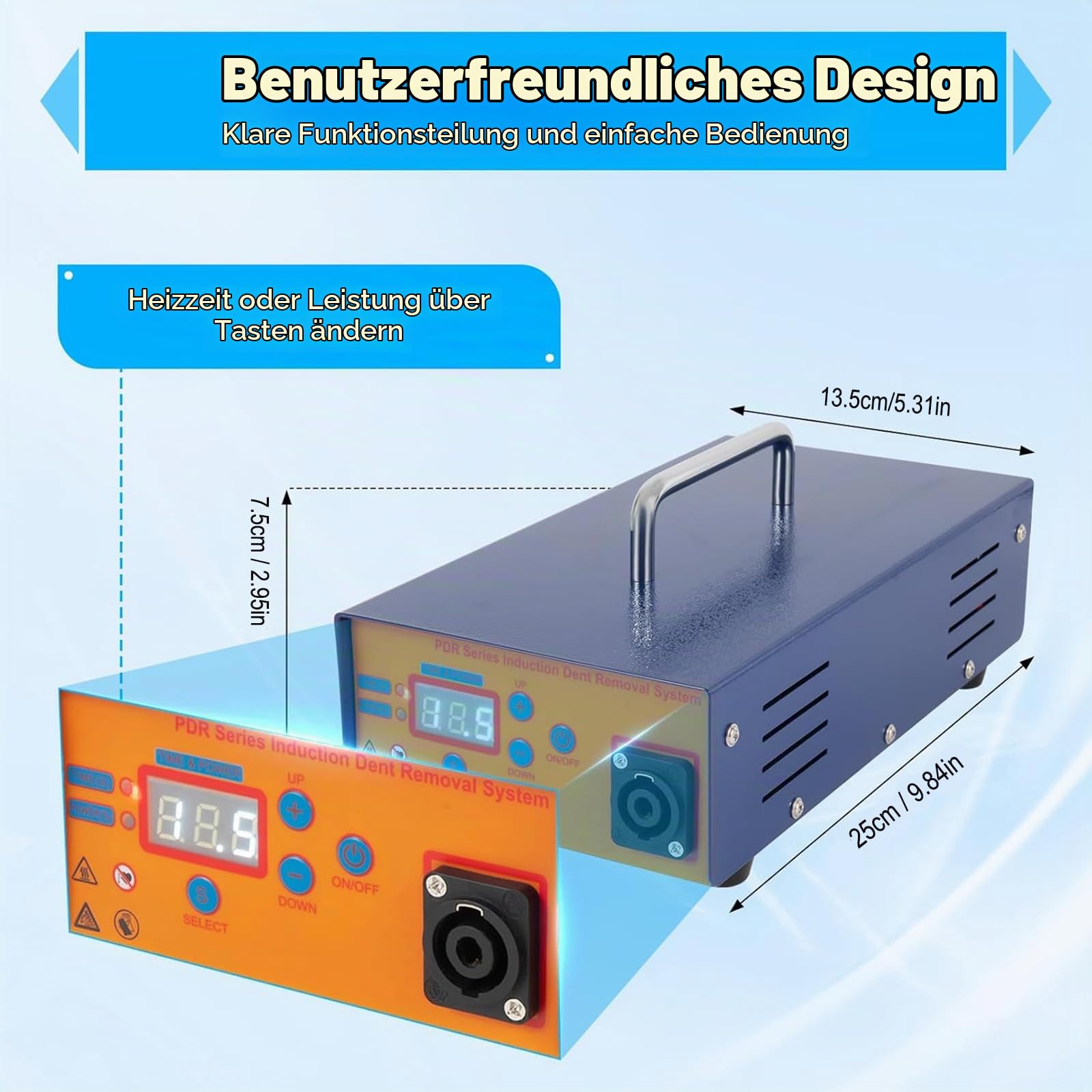 1000W Induktionsheizgerät Auto Beulen Reparatur Set | Induction Heater Maschinen Zusammenbruch Reparaturset Auto Paintless Repair Reparaturwerkzeug