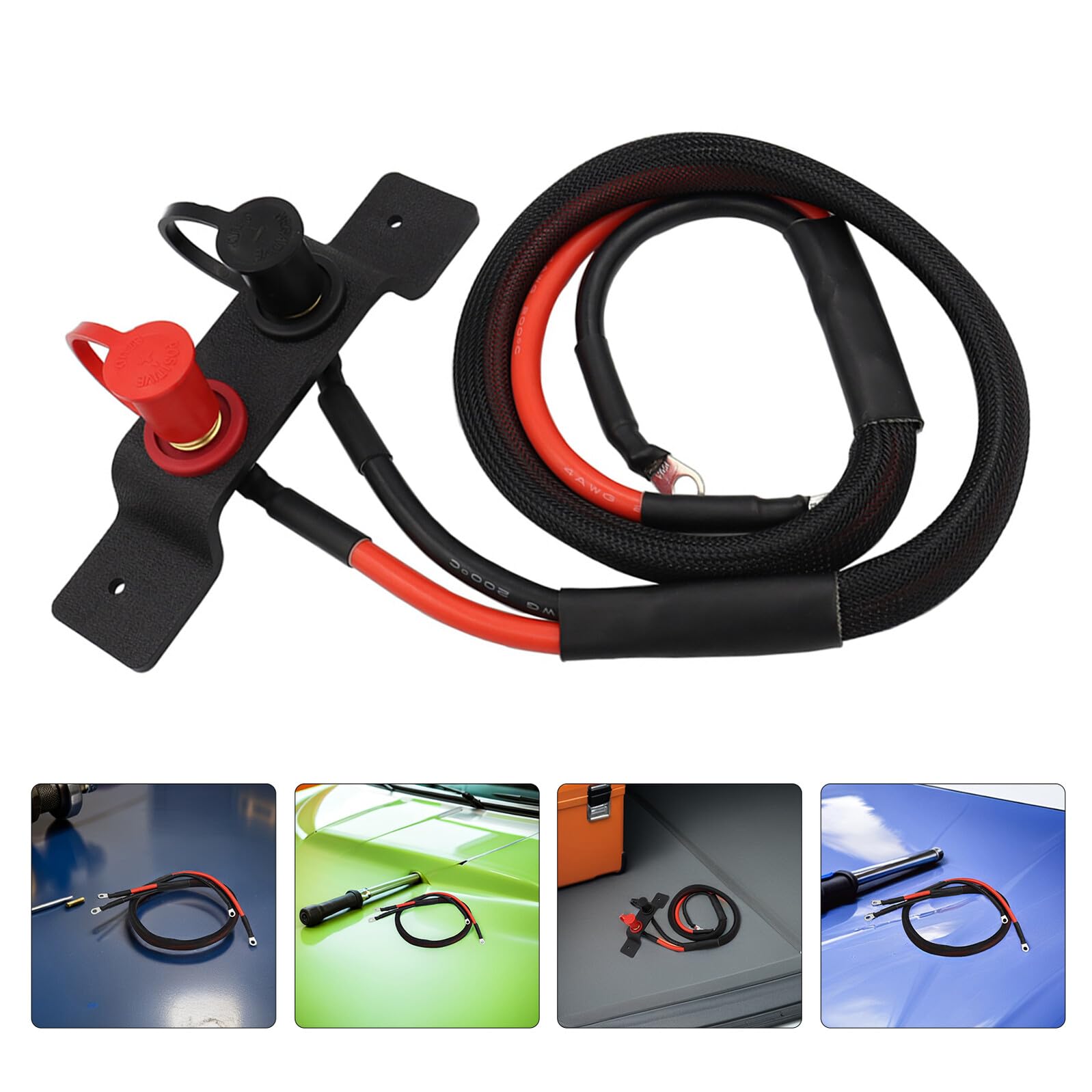 TOYANDONA Cable de Arranque de Batería Rápido para Vehículos Todo Terreno 2 y 4 Plazas Cable Puente de Alto Voltaje Flexible de 12 M para Modelos Can-Am X3
