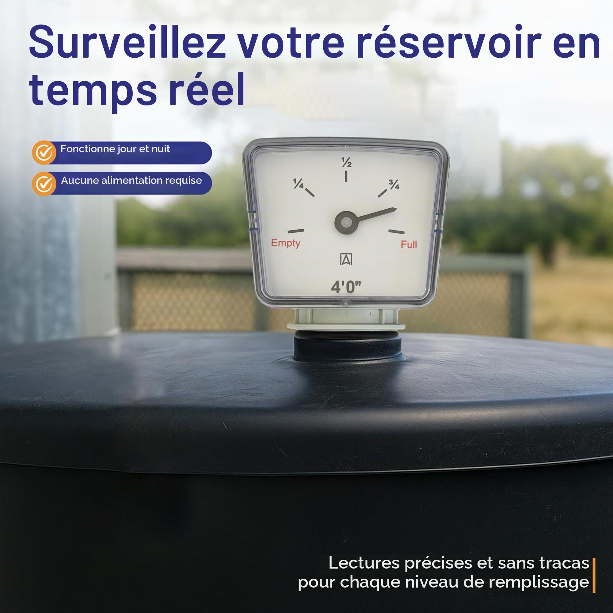 Generic Gauge à flotteur pour réservoirs d'huile/carburant/chauffage/eau [1,2 m]