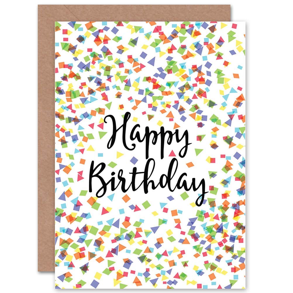 Wee Blue Coo Blue Wee Coo Card Birthday Happy Confetti Style Gift