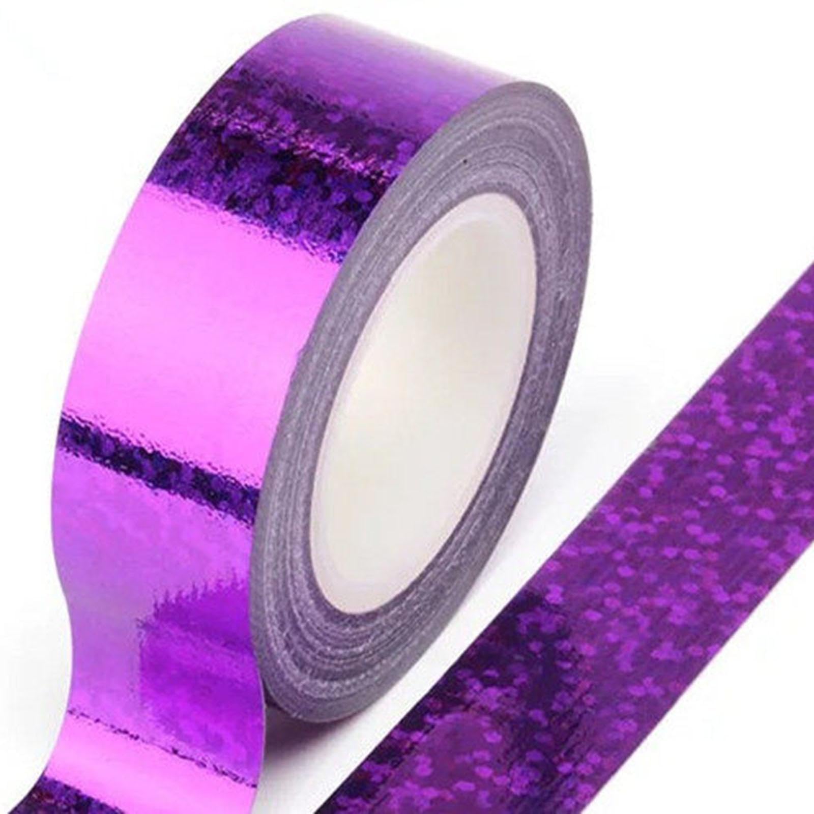 DimyFew Cinta para Aro de Gimnasia Rítmica Decorativa Adhesiva Purpurina Profesional Resistente Protección para Equipos y Proyectos Infantiles Adecuada para — view 5