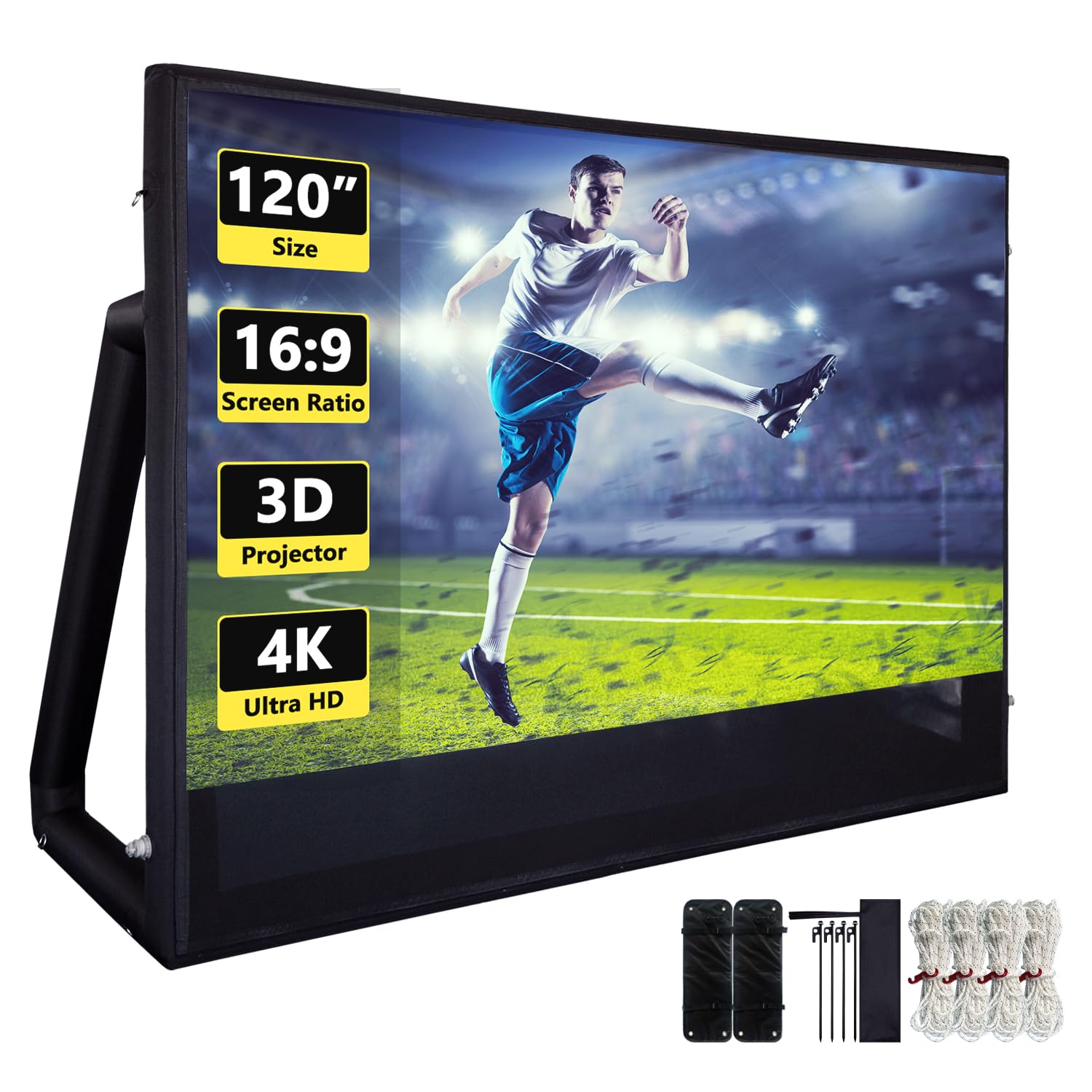 Écran de projection gonflable 3.5m grand format pour projecteur extérieur - 8