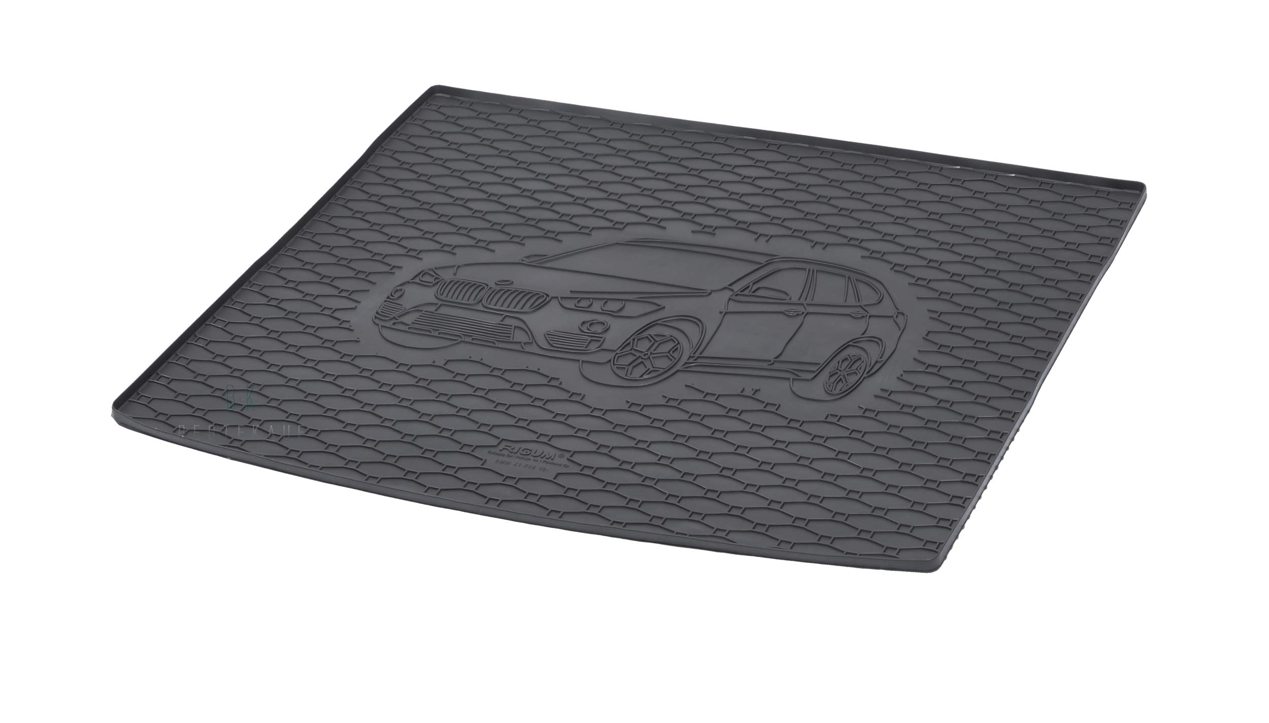 Kofferraumwanne Kofferraummatte Antirutsch RIGUM geeignet für BMW X1 F48 ab 2015 Perfekt angepasst + Magic Eraser
