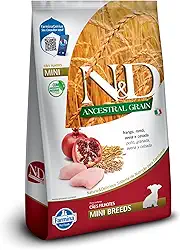 N&D Ancestral para Cães Filhotes de Raças Mini e Pequenas Sabor Frango, Romã, Aveia e Cevada 2,5Kg