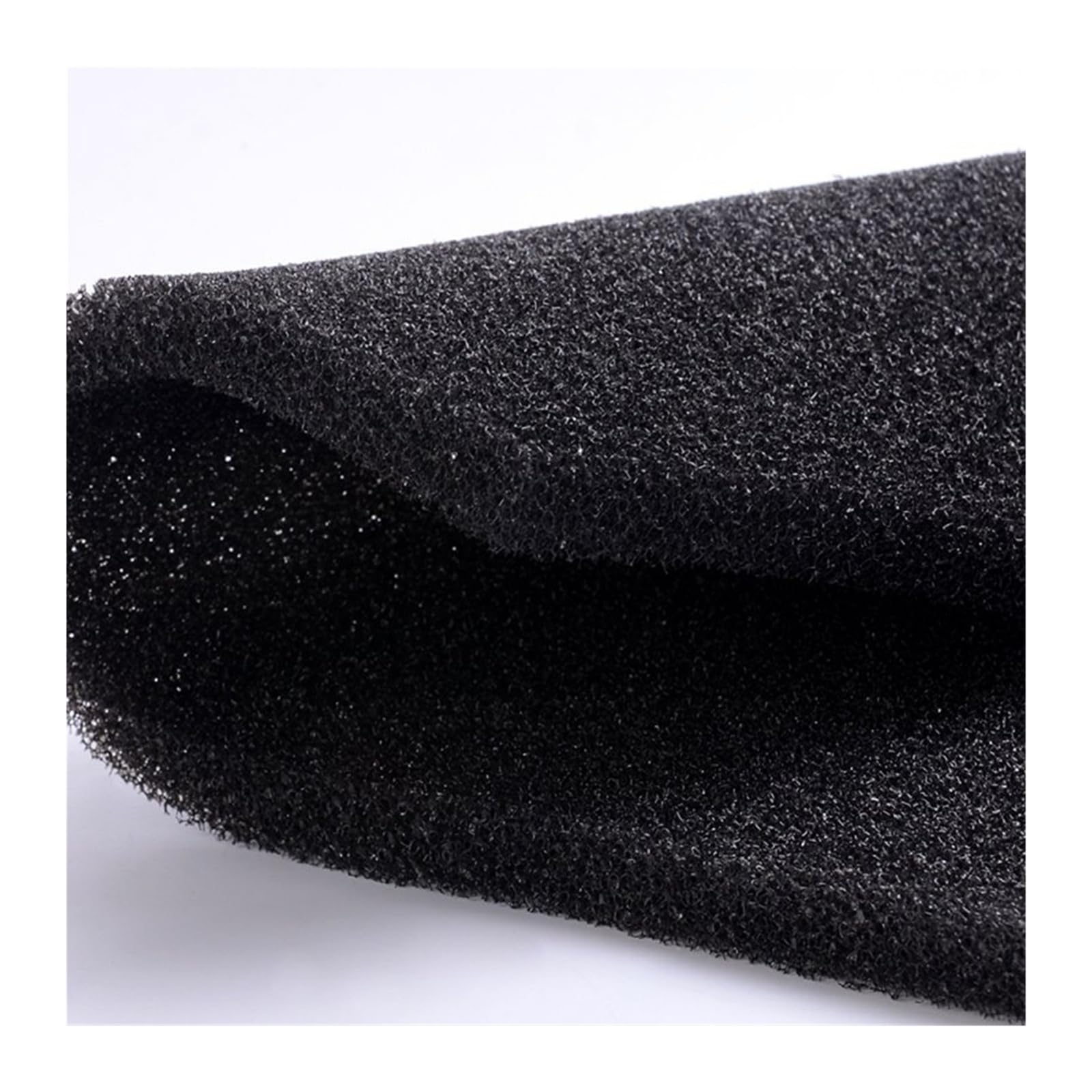 Filtro de acuario negro de algodón biofuja para pecera, medios de purificación de agua (agujero pequeño, 100 x 100 x 2 cm)