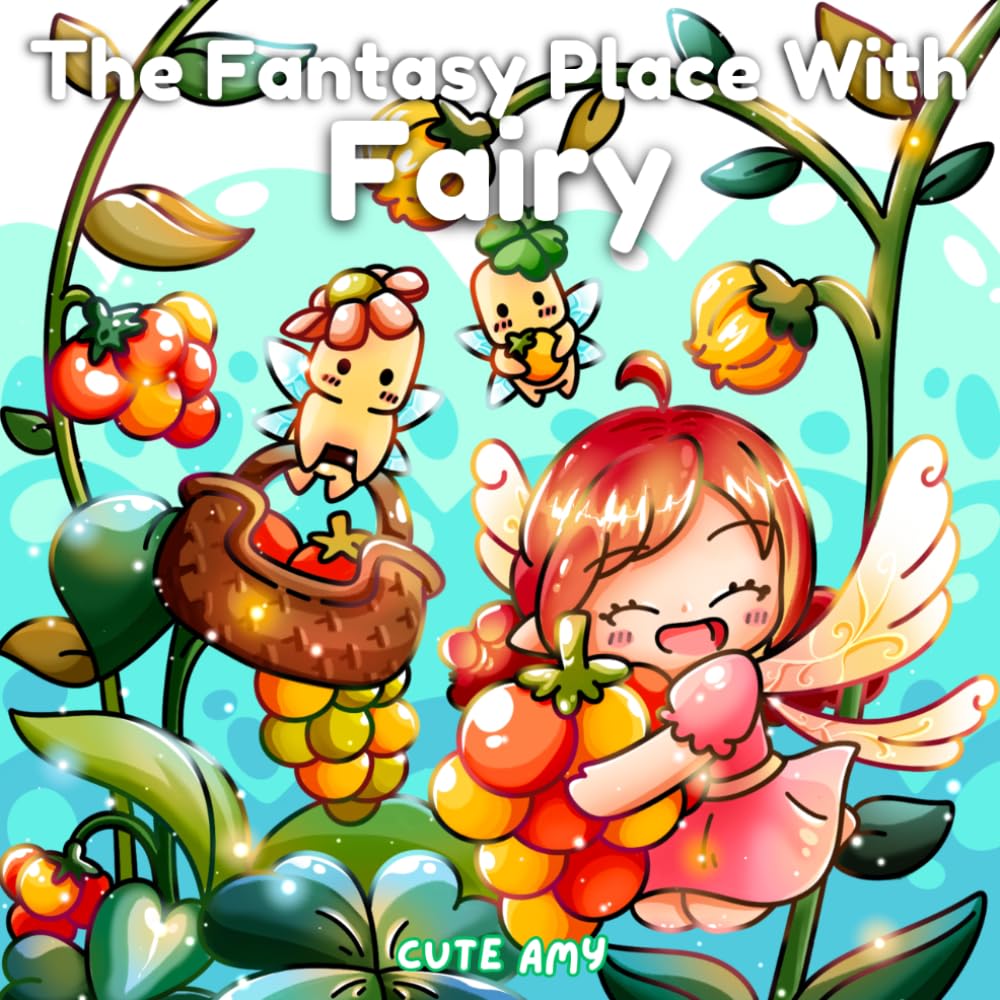 The Fantasy Place with Fairy: a magical & cozy coloring book for adults and teens: cute fairy coloring book for stress relief