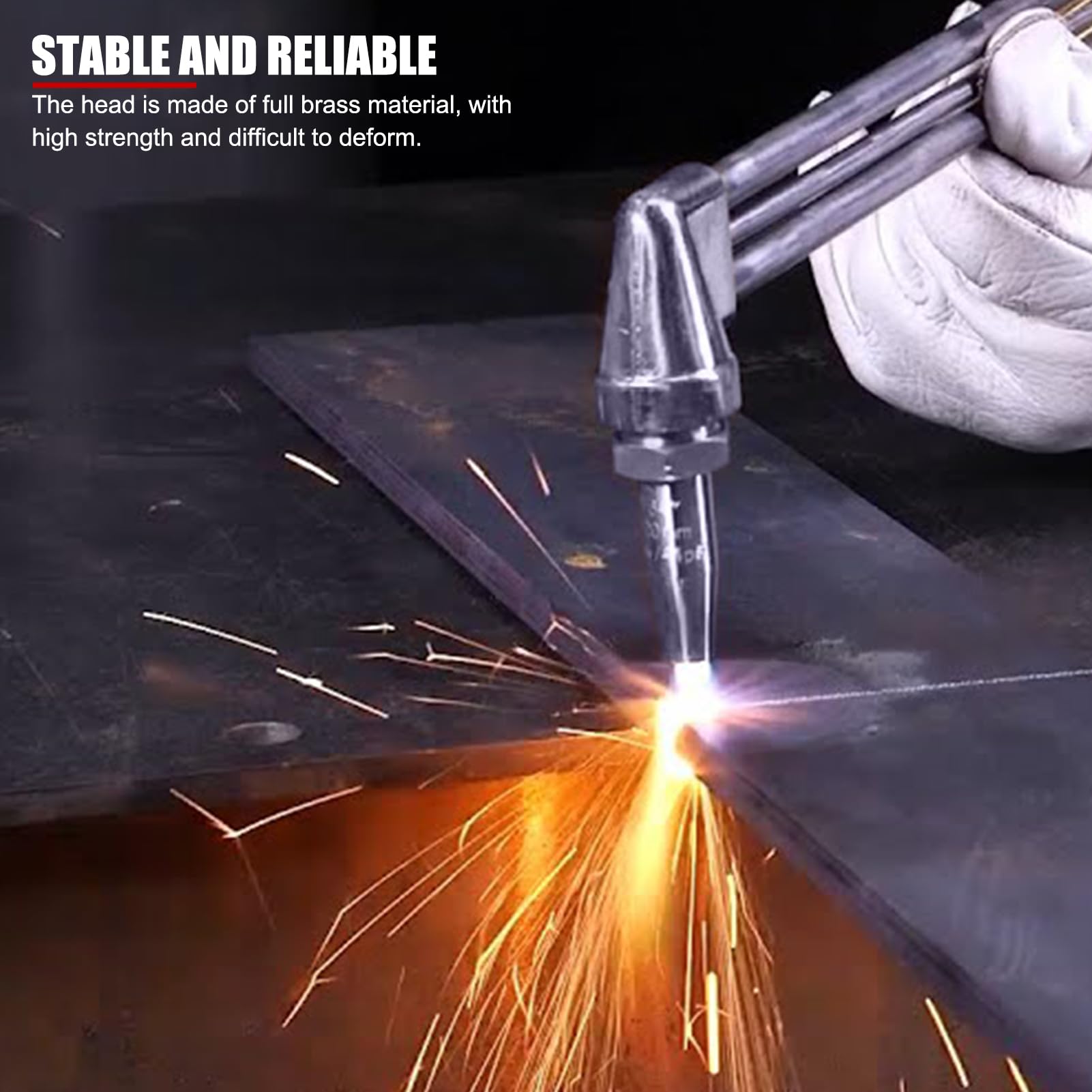 Yuecoom Punte Per Taglio Acetilene, Ugello Per Cannello Da Taglio A Ossigeno In Rame Da 5 Pezzi, Punta Per Saldatura A Gas Per Accessori Per Macchine - Foto 6