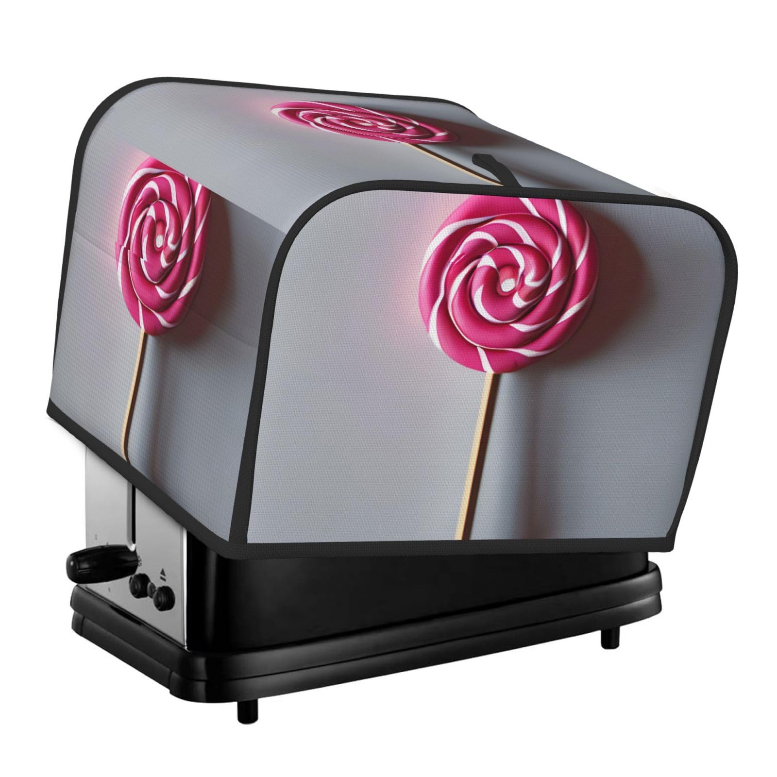 Lollipop Print 4-Slice Toaster Cover Dustproof Waterproof Kitchen Appliance Protector For Bread