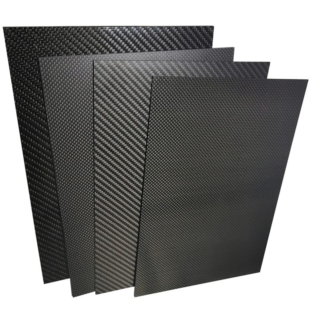 CKSEKD 245x245mm Thickness 0.5-6mm High Strength 3K Forged High Temperature Board Carbon Fiber Sheet For RC UAV/Toys, 1pcs (Color : 1.0mm Twill Matte)