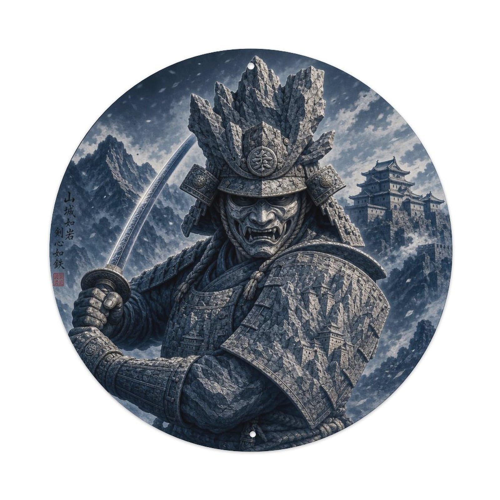 Olyhtr 8X8inch Classic Style Diagonal Strike Slate Stone Ready Night Duel Crest Metal Tin Sign