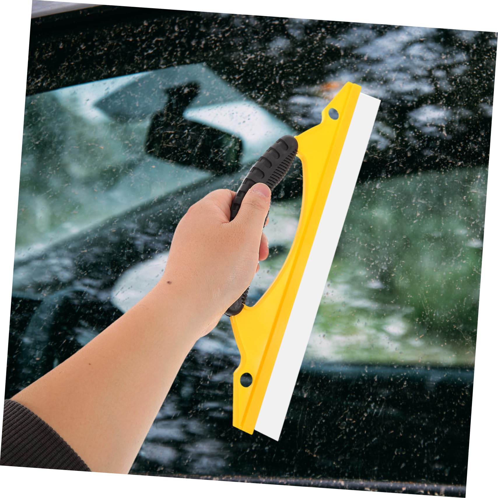 Tergivetro Silicone Per Auto Raschietto Per Vetri Da Strumento Ergonomico Per Pulizia Di Finestre e Specchi Rimuove e Detriti Senza Striature Per La Manutenzione Del Veicolo