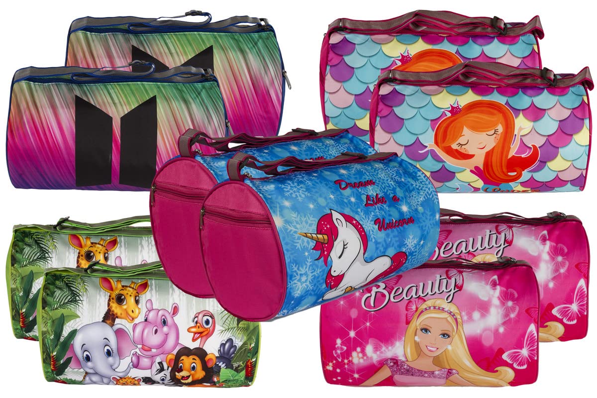 Homesoul Stylist & Comfortable Multiple Designs Duffle Bag for Girls & Women (Pack of 10)