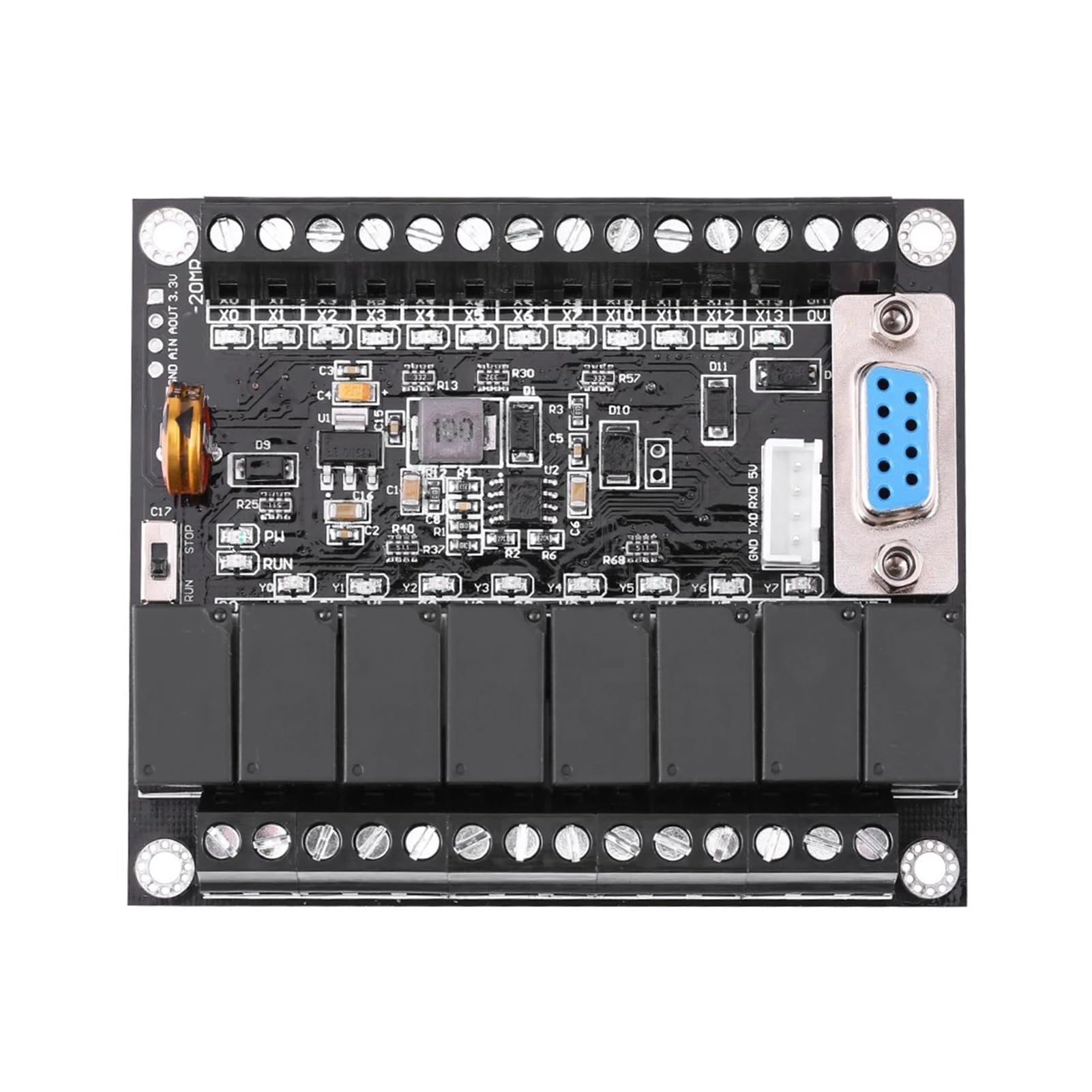 Programowalna płytka sterownika PLC DC 24 V regulator PLC FX1N-20MR przemysłowa tablica sterująca programowalny sterownik logiczny regulator PLC