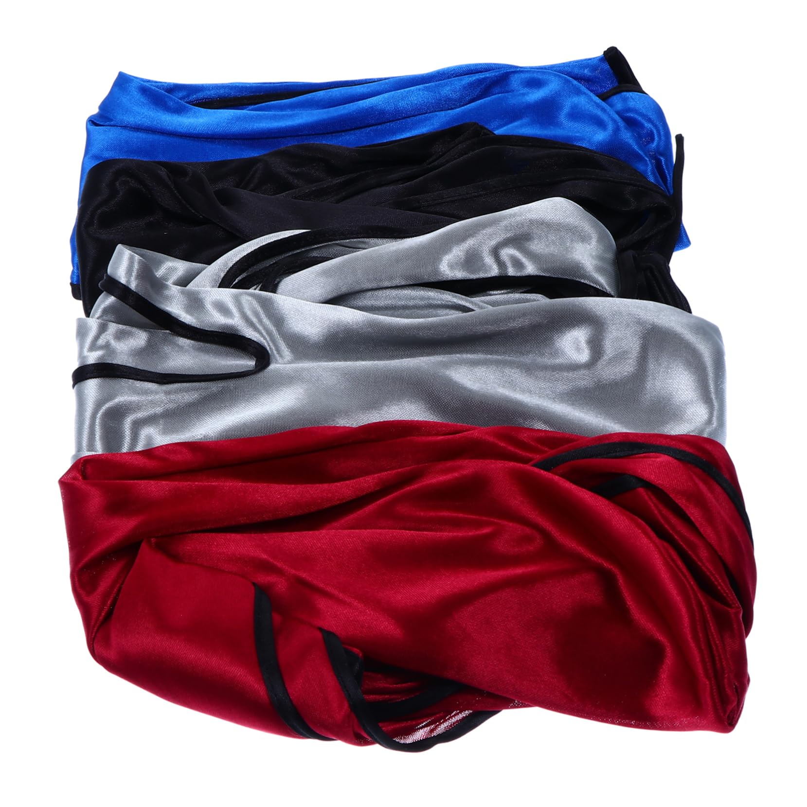 SOESFOUFU 4pcs Durag Hat Men Women Headwrap Breathable Long Tail Doo Rags Protection Cap