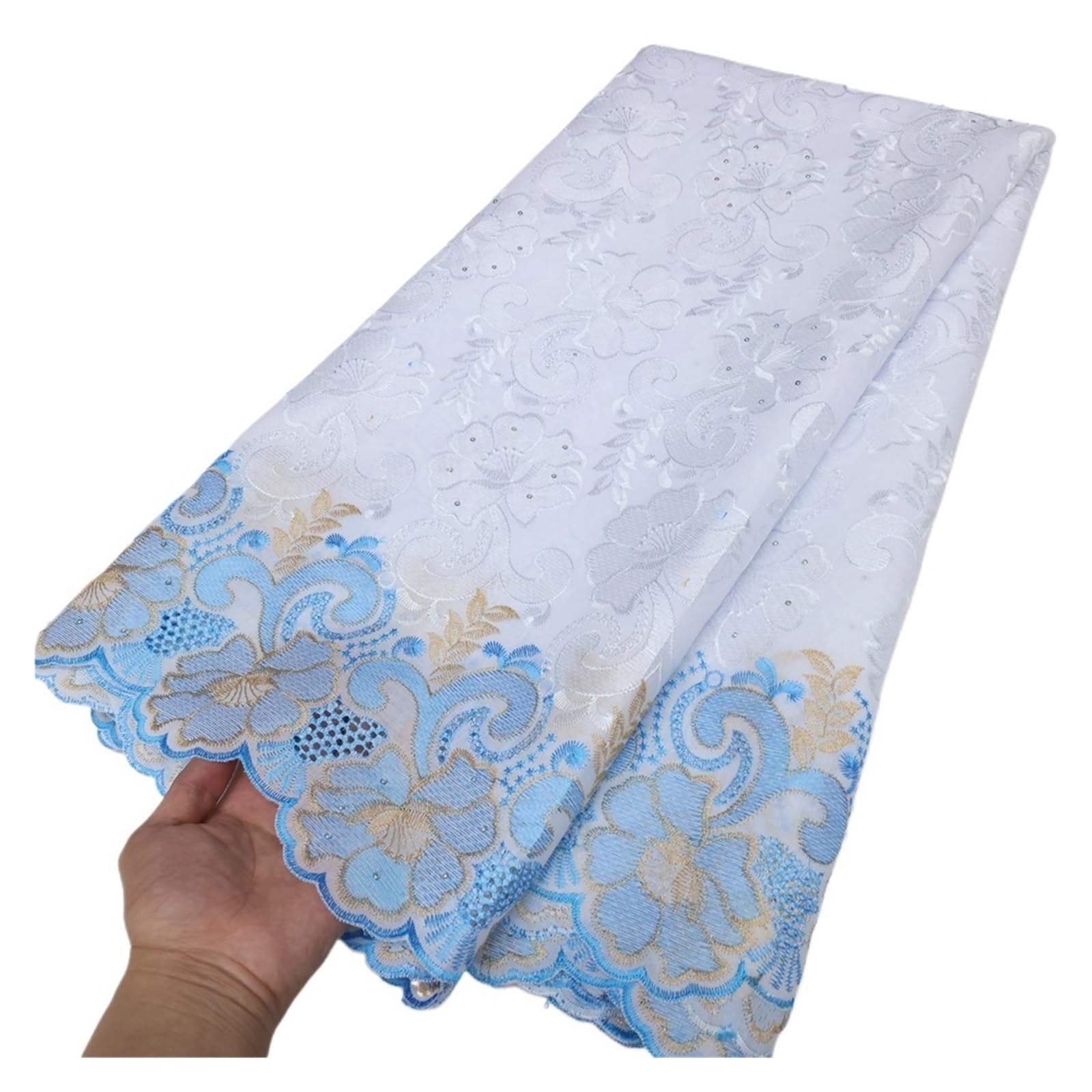 Szwajcarski Woal Koronkowy W Szwajcarii Nigeryjska Afrykańska Koronkowa Tkanina Tissu Bawełniana 5 Stoczni PięKny I Elegancki Design(3LY2158)