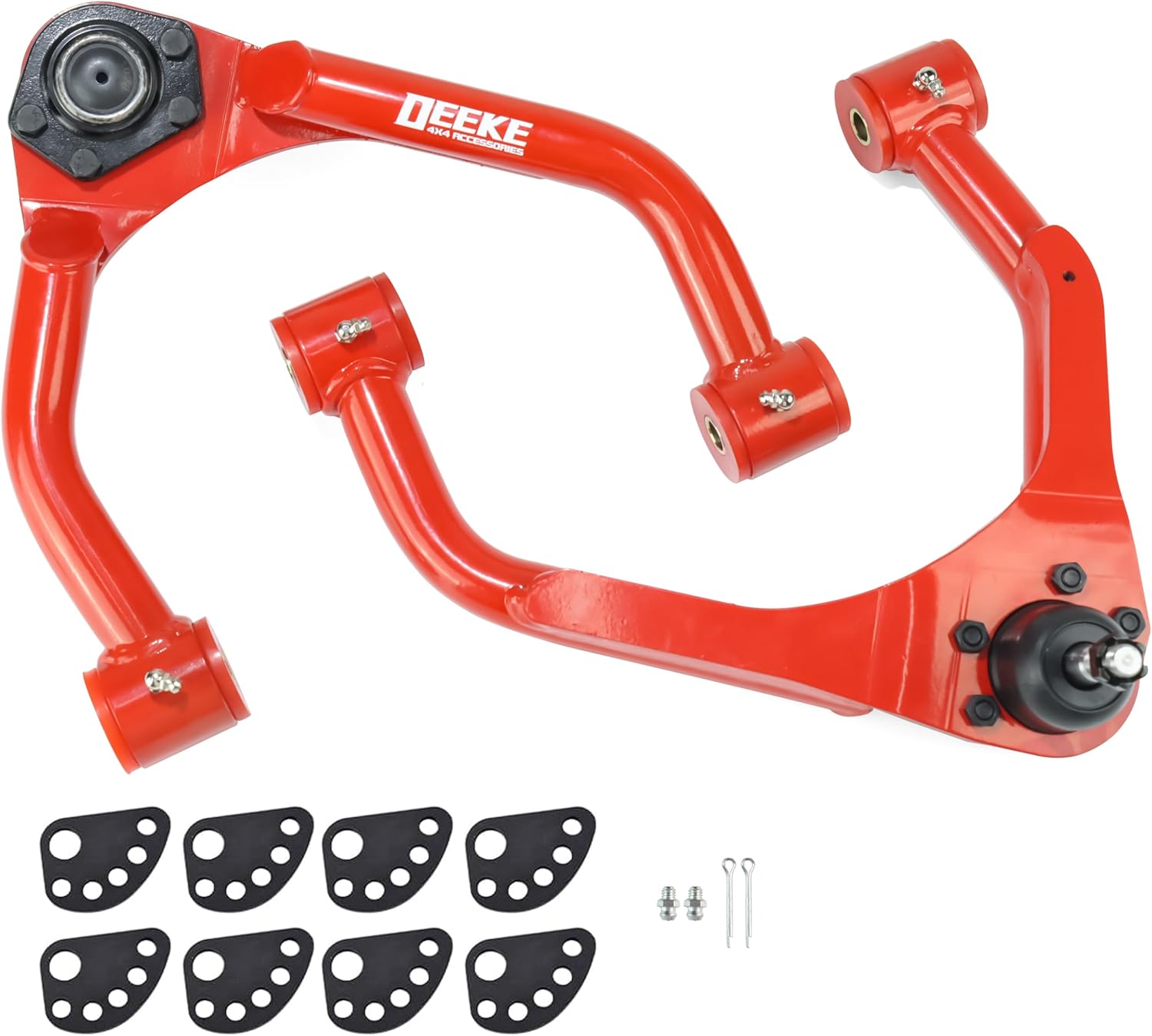 4"-6" Drop Control Arm Lowering Kit For 2007-2014 Chevy Silverado 1500/ GMC Sierra 1500 2WD/4WD,2007-2014 GMC Yukon,2007-2014 Chevy Suburban,Suspension Control Arms Drop Kit(For Drop Kits) Red