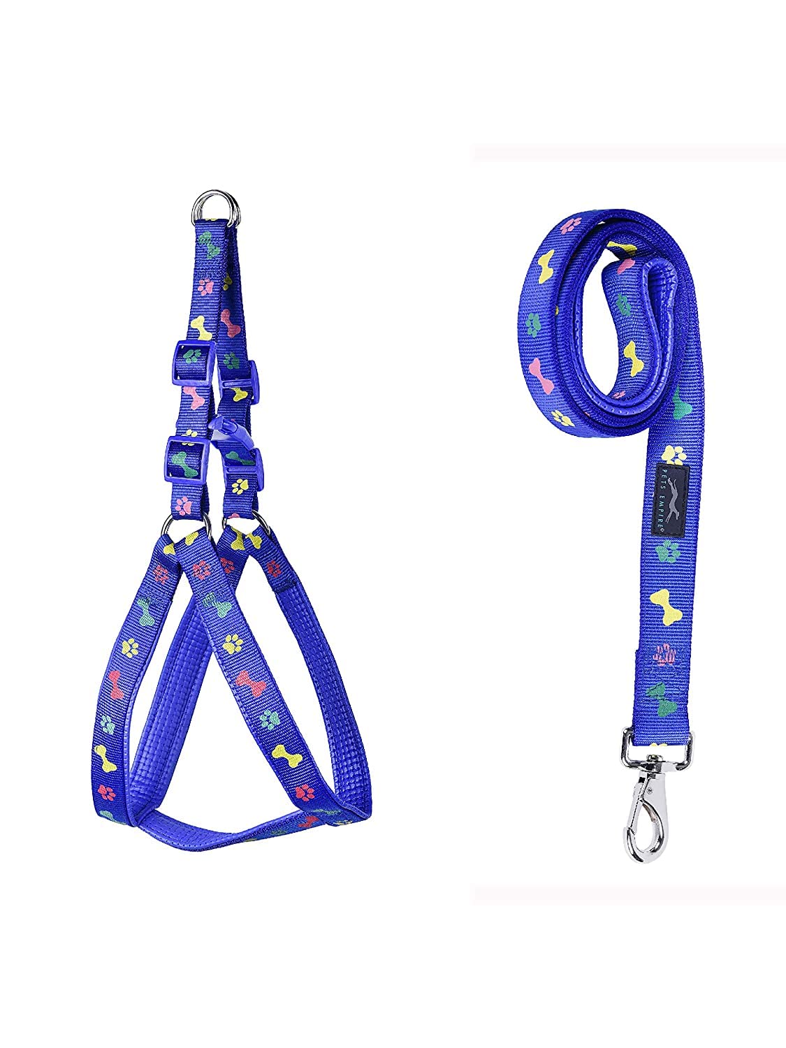 Pets Empire Nylon Soft Padded Leash and Harness (Colour May Vary, 1.00-inch/Large (B01LLKC0TQ) Amazon Price History, Amazon Price Tracker