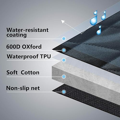 Miniatura 4 de Vailge Funda de asiento de perro para asiento trasero 100 impermeable para asiento de coche con ventana de malla evita arañazos y antideslizamiento