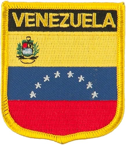 América del Sur bordado, diseño de bandera de parche ShieldVenezuela