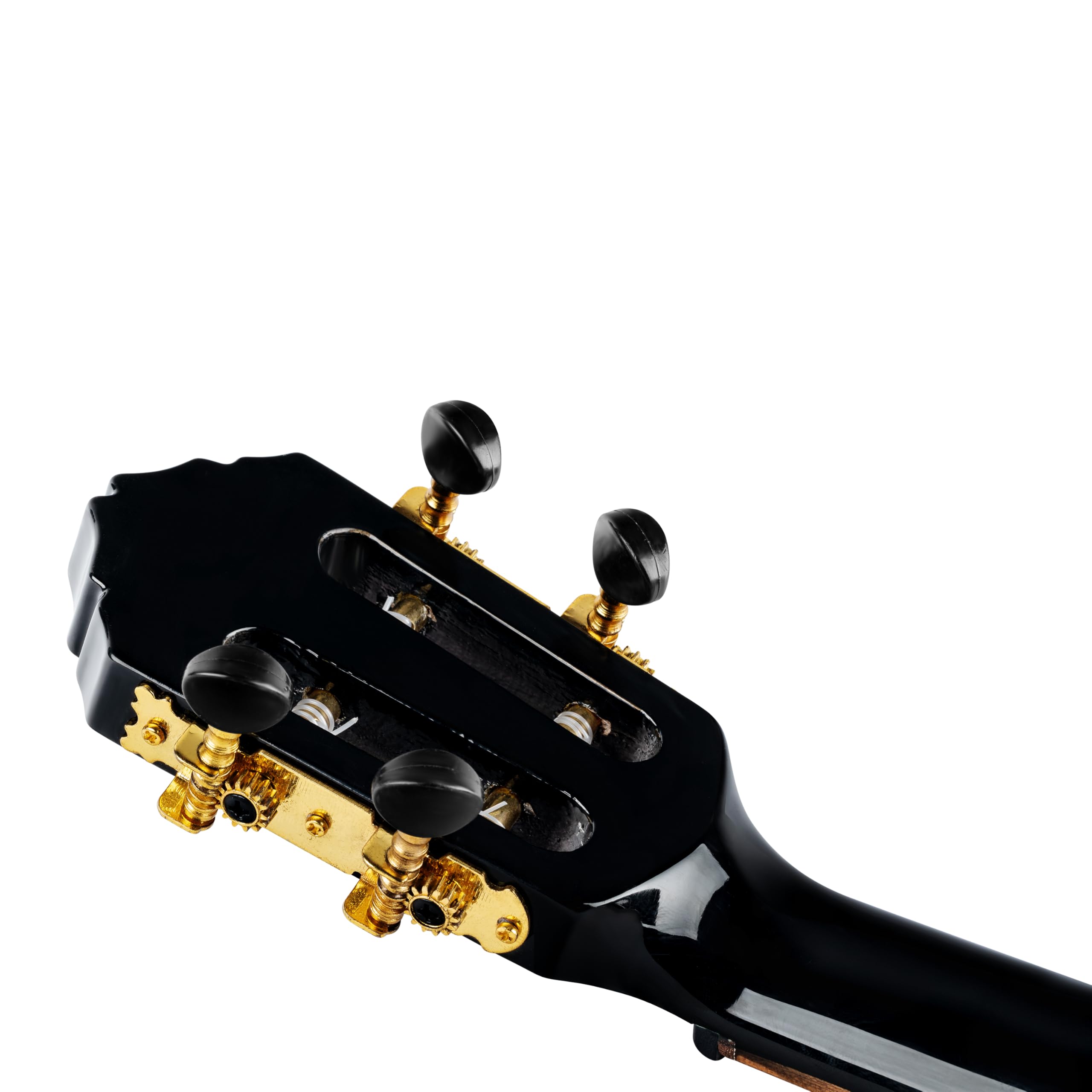 Ortega Guitars Ukelele Tenor negro - Serie Onyx - incluye Gig Bag Deluxe - abeto/caoba (RUOX-TE)