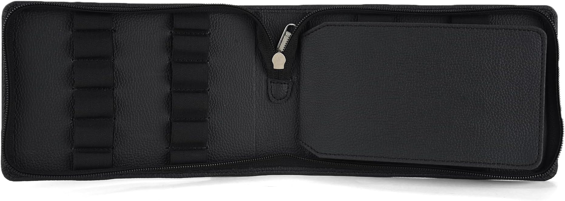 Collection Pen Storage Case Fountain Pen Pouch, 12 Slots Faux Leather Pen Storage Pouch, Luxury Pen,Pen Storage, Zipper Pen Pouch Holder, Handmade Gift Colour Black (PNC-06-Black)