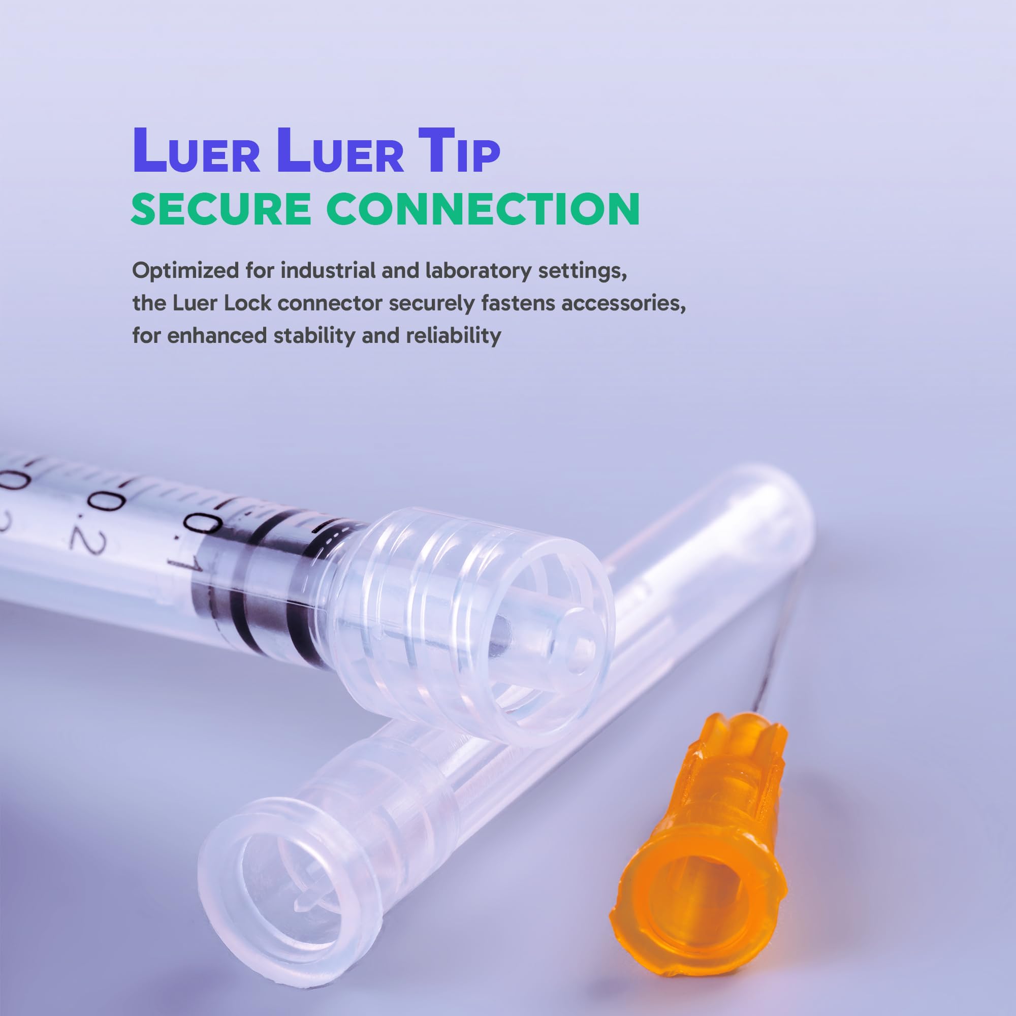 1ml Syringes with Needles 25G 1" Disposable Lab Luer Lock Syringe, 100 Pack — Amazon image 5