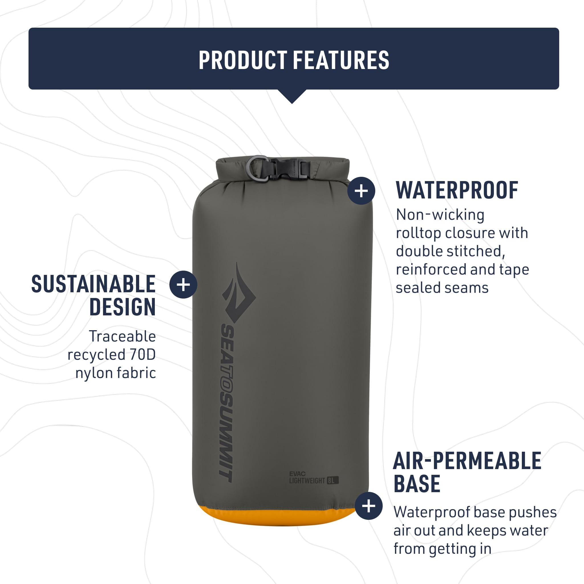 Sea to Summit Evac Lightweight Dry Bag 35L Beluga