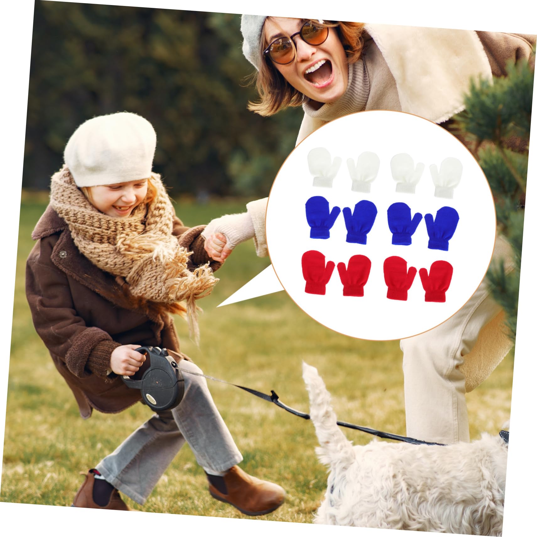 GALPADA Guantes Mitones Infantiles De Punto Tejer Guante Infantil Mitones De Bebé Recién Nacido Mitones Calientes Mitones De Invierno Para Bebés Hilo Acrílico