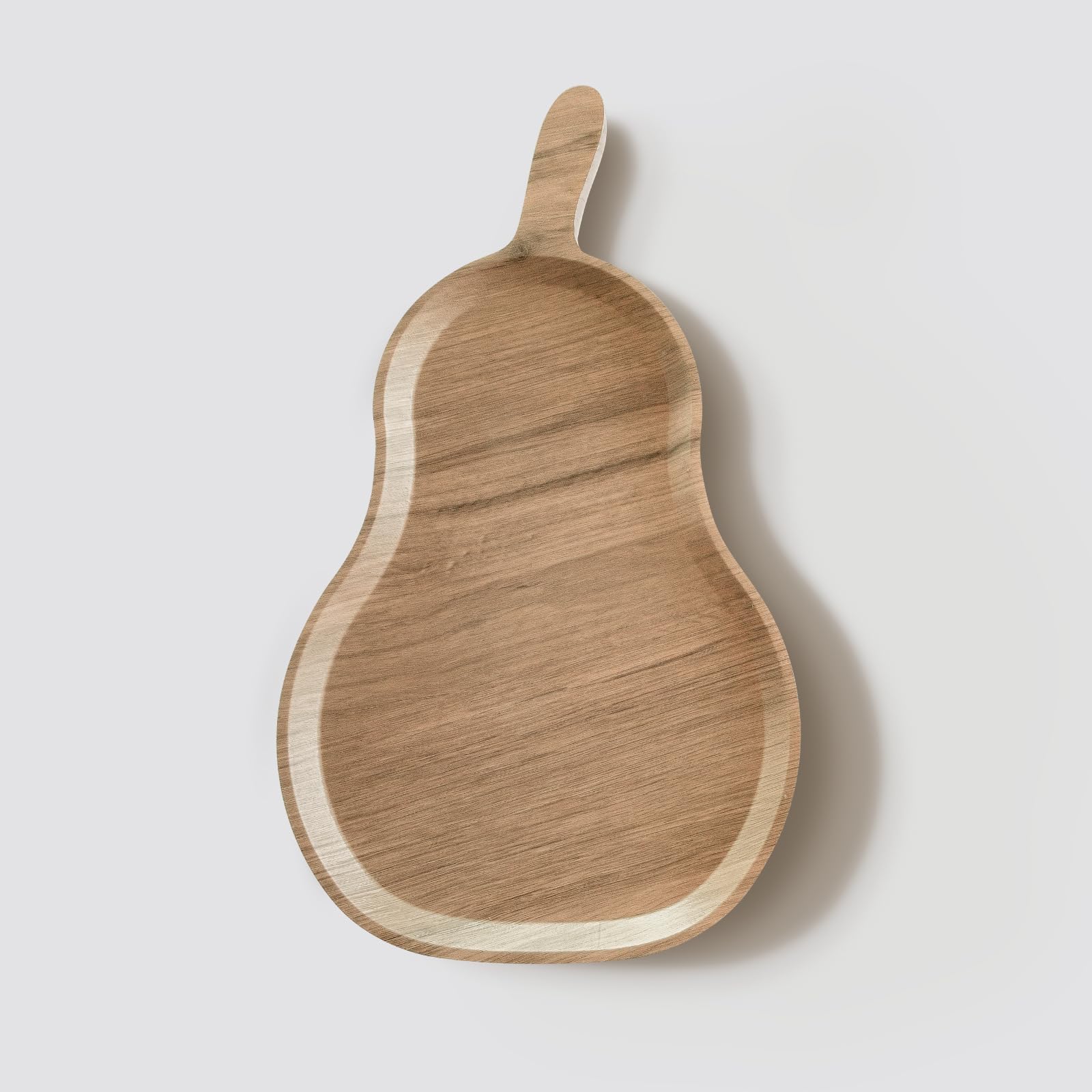 Bandeja de madera para servir, tabla de embutidos de 11 pulgadas con borde, centro de mesa decorativo para otomana, mesa de café, desayuno en la cama, sofá, isla de cocina, plato redondo para servir
