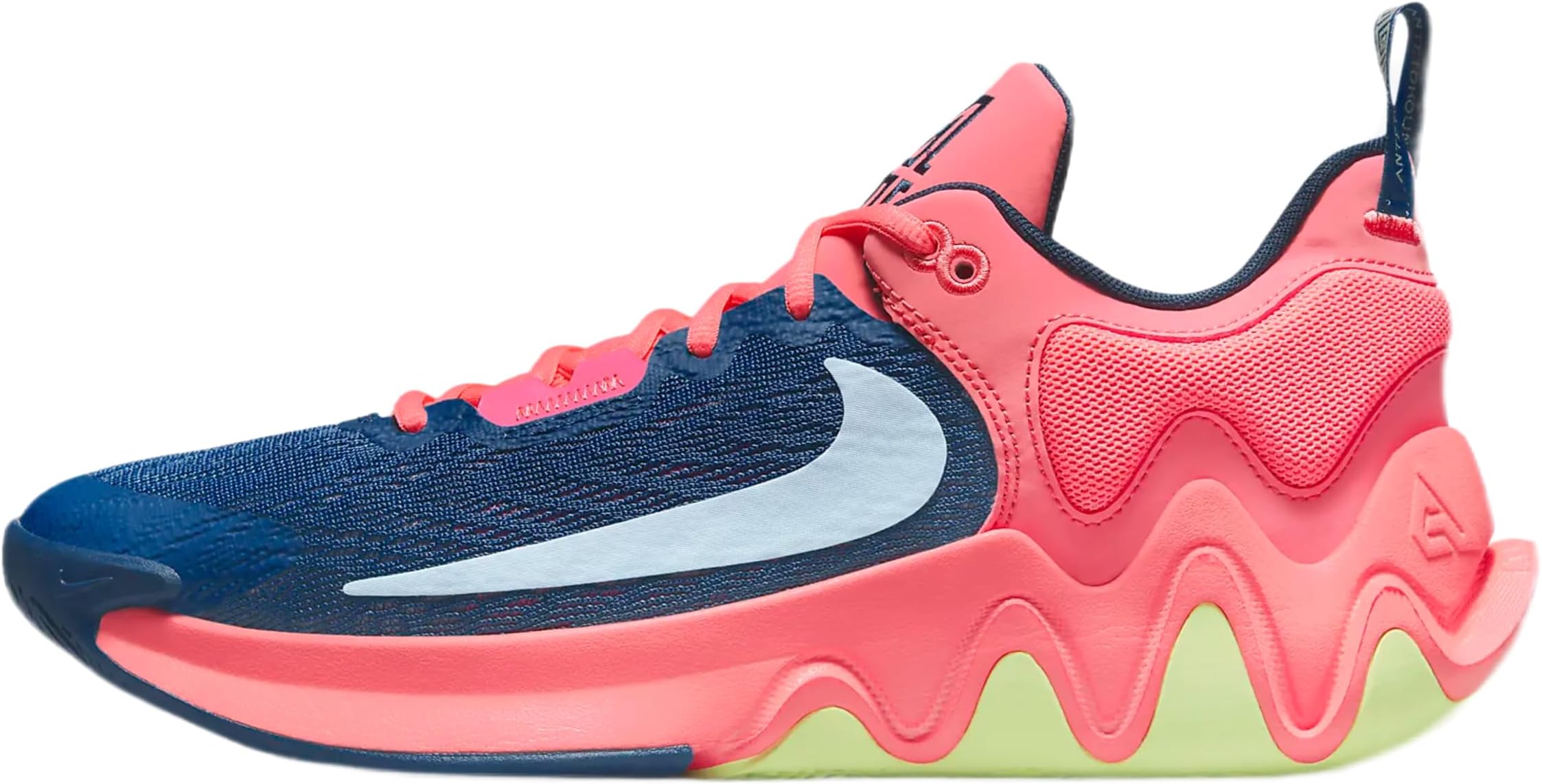 Pink and blue nike basketball shoes Clearance