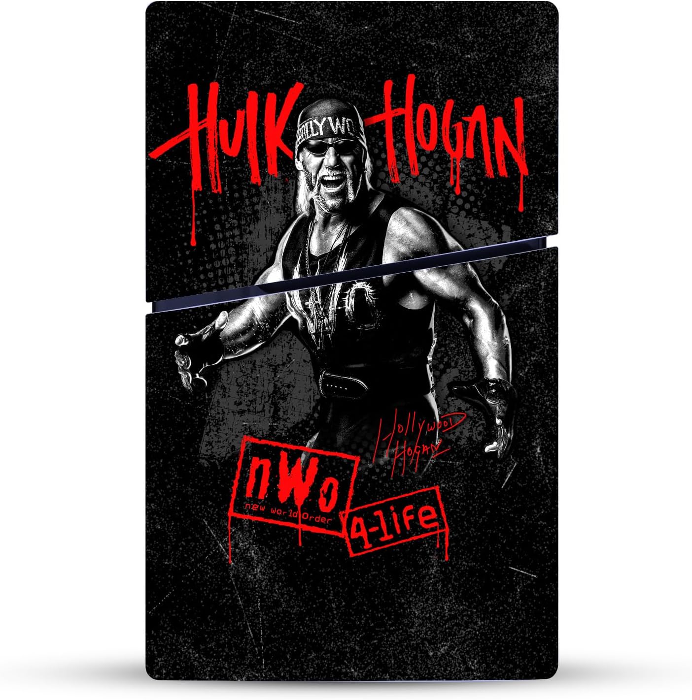 Head Case Designs Officially Licensed WWE Graphics Hulk Hogan Vinyl Sticker Gaming Skin Decal Cover Compatible with Sony PlayStation 5 PS5 Slim Disc Edition Console