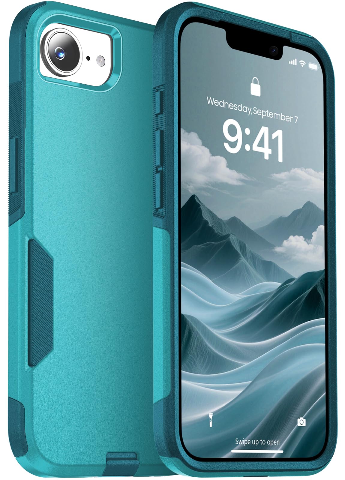 jaroco Magnetic for iPhone 17e/16e Case Heavy Duty Rugged Dual-Layer Teal