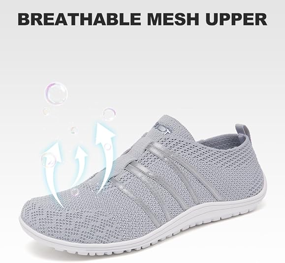 Chaussures Pieds Nus Merdoo - Minimalistes Homme/Femme | Bout Large | Semelle Caoutchouc 0 Drop | Taille 37-45 | Tricot Respirant
