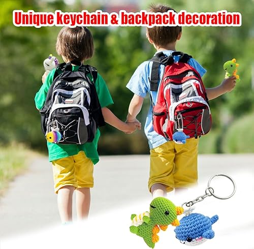 Miniatura 5 de yuzshin Kit de ganchillo para principiantes, paquete de 4 kits de ganchillo para principiantes para adultos con tutoriales en video paso a paso,