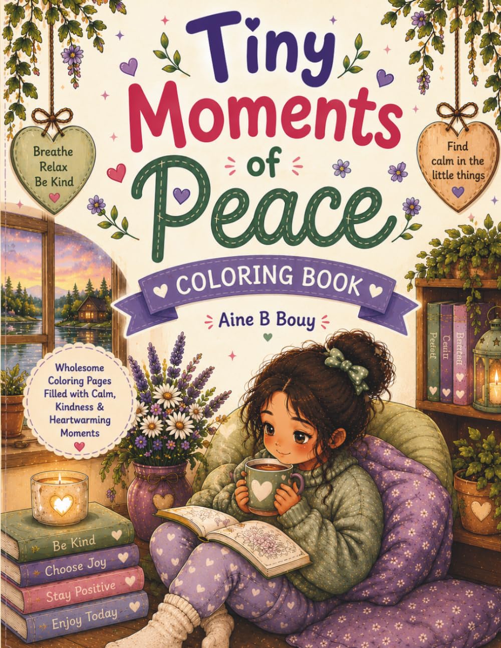 Tiny Moments of Peace: A Wholesome Coloring Book Filled with Cozy Comfort, Gentle Calm, and Relaxing Everyday Moments