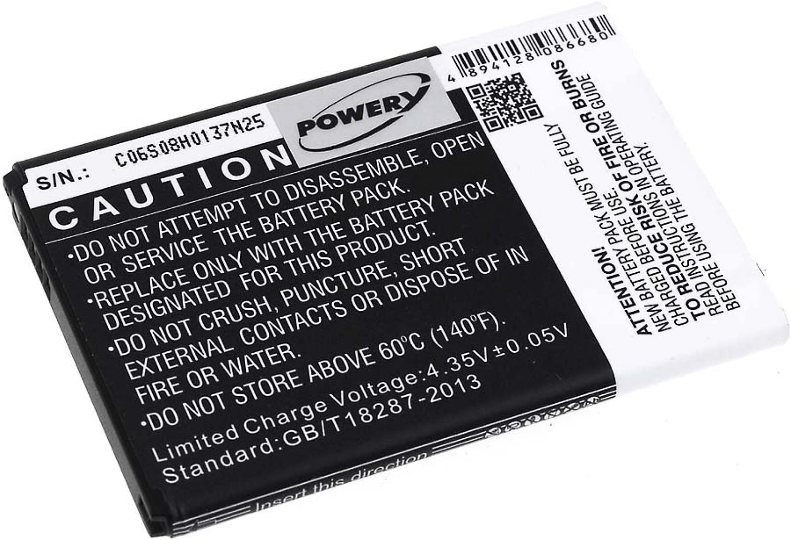 Akku-net Batteria Sostitutiva Per LG LGIP-G830 – Li-Ion, 3,7V, 850mAh/3,1Wh – Dimensioni 54x34x5mm, Peso 20g - 3