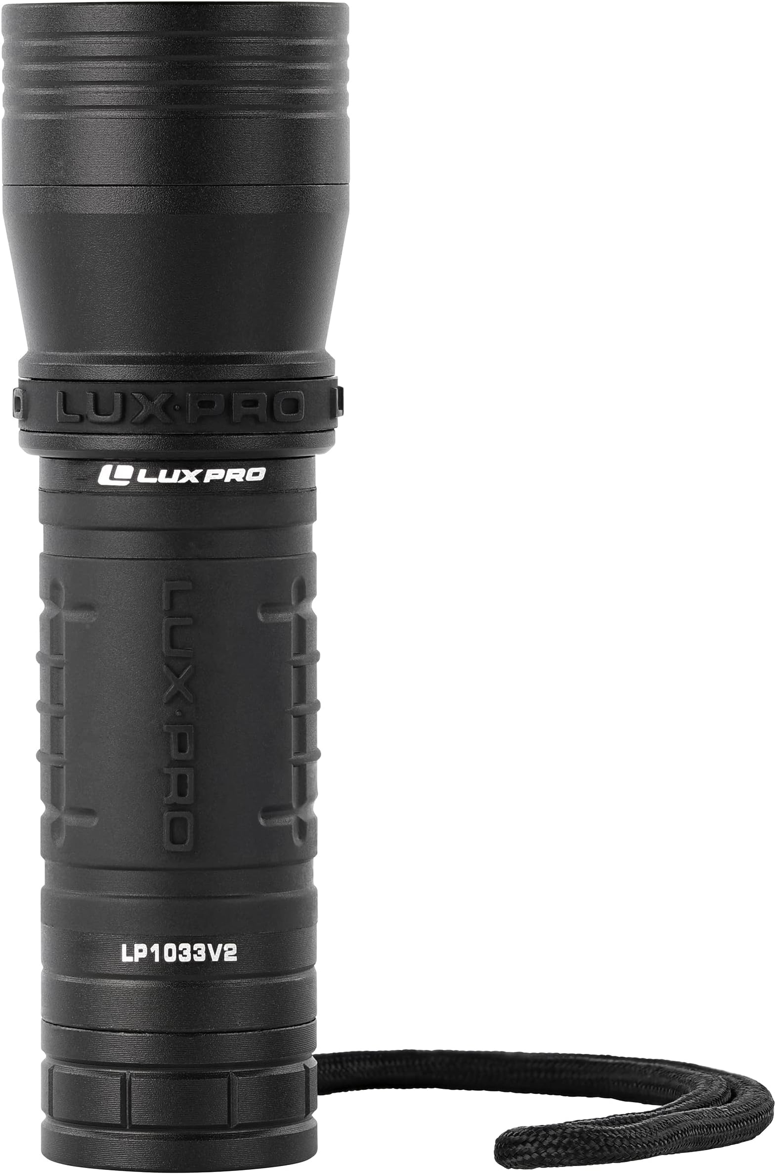 LUXPRO Zoom Focus CREE LED Flashlight High Lumen Tactical Handheld with TackGrip (LP1033V2)