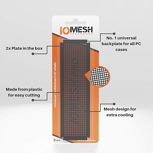 Miniatura 2 de Placa de protección universal IO negra - para todas las placas base de PC que se perdió placa trasera original, crea un nuevo escudo IO